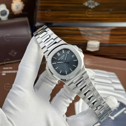 Patek Philippe Nautilus 5711/1A-010 | Blue Dial | Modifiye Gerçekçi Kadran | 40mm | Super Clone Watch