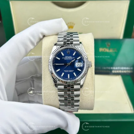 Rolex Datejust 126234 – 1:1 Süper Klon | Mavi İndeks Kadran | 36mm