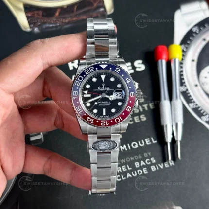 Rolex GMT-Master II | Pepsi Bezel | Oyster Bracelet | Clean Factory V3 | 1.1 Super Clone