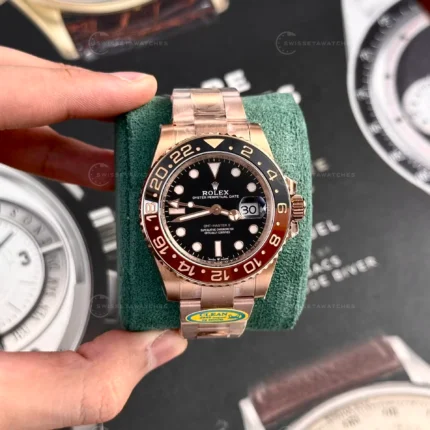 Rolex GMT-Master II 126715CHNR Root Beer | Clean Factory | Super Clone | Premium ETA Saat | Oyster Bilezik